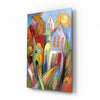 Colorful Houses Glass Wall Art by Insigneart USA