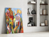 Colorful Houses Glass Wall Art by Insigneart USA
