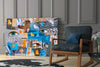 Abstract Confusion Glass Wall Art by Insigneart USA