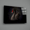 Black Swan Glass Wall Art by Insigneart USA
