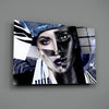 Abstract Woman Portrait Glass Wall Art by Insigneart USA