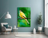 Yellow Vine Bird Glass Wall Art by Insigneart USA