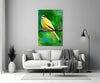 Yellow Vine Bird Glass Wall Art by Insigneart USA