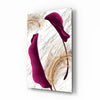 Burgundy Leaves Glass Wall Art by Insigneart USA