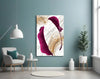 Burgundy Leaves Glass Wall Art by Insigneart USA