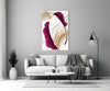 Burgundy Leaves Glass Wall Art by Insigneart USA