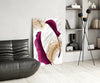 Burgundy Leaves Glass Wall Art by Insigneart USA