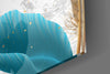 Turquoise Leaves Glass Wall Art by Insigneart USA