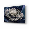 Gray Flower Glass Wall Art by Insigneart USA