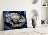 Gray Flower Glass Wall Art by Insigneart USA