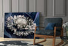 Gray Flower Glass Wall Art by Insigneart USA