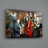 Music Group Glass Wall Art by Insigneart USA