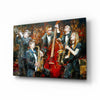 Music Group Glass Wall Art by Insigneart USA