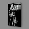 Black and White Flowers Glass Wall Art by Insigneart USA