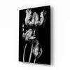 Black and White Flowers Glass Wall Art by Insigneart USA