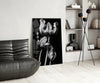 Black and White Flowers Glass Wall Art by Insigneart USA