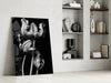 Black and White Flowers Glass Wall Art by Insigneart USA