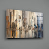 Abstract City Glass Wall Art by Insigneart USA