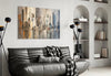 Abstract City Glass Wall Art by Insigneart USA