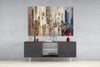Abstract City Glass Wall Art by Insigneart USA
