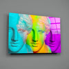 Colorful Statues Glass Wall Art by Insigneart USA
