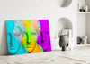 Colorful Statues Glass Wall Art by Insigneart USA