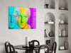 Colorful Statues Glass Wall Art by Insigneart USA
