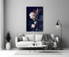 White Rose Glass Wall Art by Insigneart USA