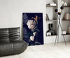 White Rose Glass Wall Art by Insigneart USA