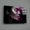 Purple Woman Glass Wall Art by Insigneart USA