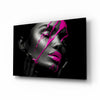 Purple Woman Glass Wall Art by Insigneart USA