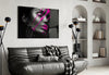 Purple Woman Glass Wall Art by Insigneart USA