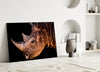 Rhino Glass Wall Art by Insigneart USA