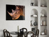 Rhino Glass Wall Art by Insigneart USA