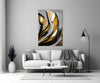 Golden Wings Glass Wall Art by Insigneart USA