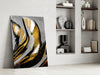 Golden Wings Glass Wall Art by Insigneart USA