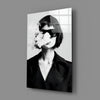 Black and White Woman Glass Wall Art by Insigneart USA