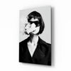 Black and White Woman Glass Wall Art by Insigneart USA