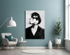 Black and White Woman Glass Wall Art by Insigneart USA