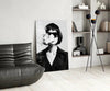 Black and White Woman Glass Wall Art by Insigneart USA