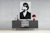 Black and White Woman Glass Wall Art by Insigneart USA