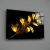 Yellow Leaves Glass Wall Art by Insigneart USA
