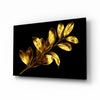 Yellow Leaves Glass Wall Art by Insigneart USA