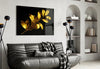 Yellow Leaves Glass Wall Art by Insigneart USA