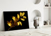 Yellow Leaves Glass Wall Art by Insigneart USA