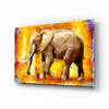 Elephant Glass Wall Art by Insigneart USA
