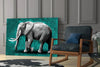 Elephant Glass Wall Art by Insigneart USA