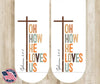 Oh How He Loves Us – White by Carolina Country Bling