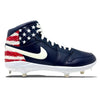 "Old Glory" Jordan 1 Retro Cleats - Size 13 Mid Top Metal by Stadium Custom Kicks