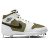 "Olive" Jordan 1 Retro Cleats by Stadium Custom Kicks